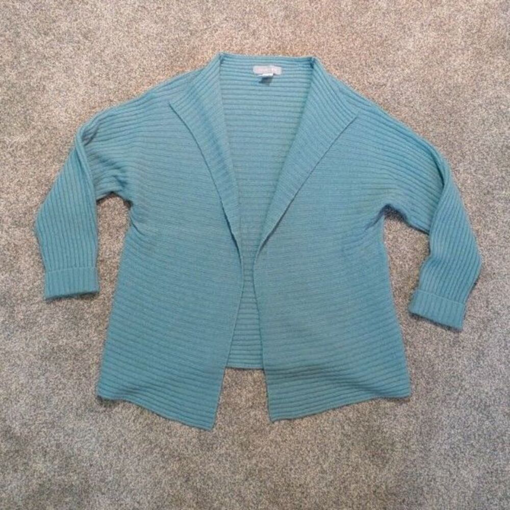 Modern Soul Y2K Wool Angora Blend Open Front Ribbed Cardigan